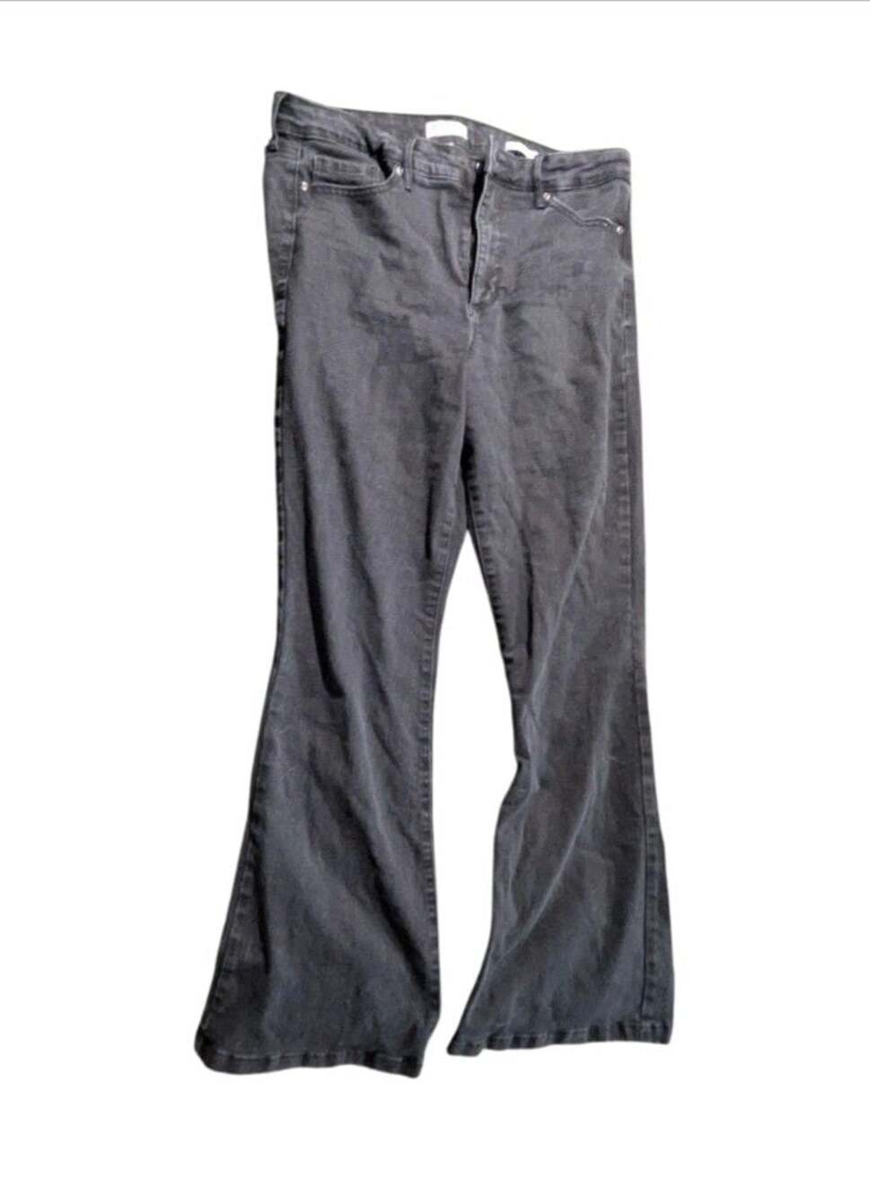 Sofia Jeans by Sofia Vergara Black Flare Stretch Denim Jeans